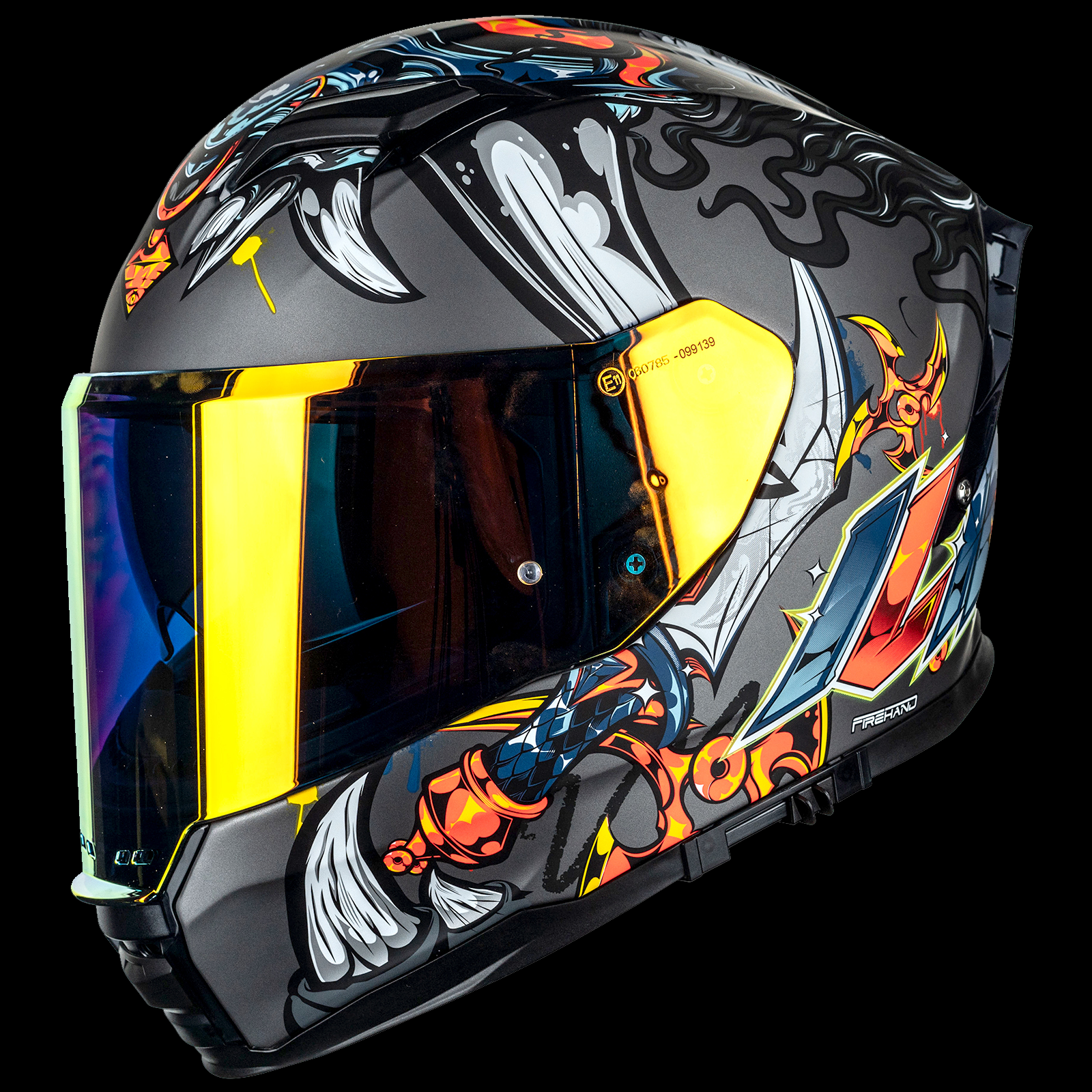 ILM Full Face Motorcycle Helmet Lightweight Fiberglass DOT ECE Model MF522P