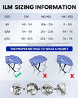 ILM Bike Helmet with USB Rechargeable LED Front and Back Light Model E3-10L