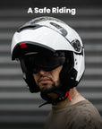 ILM Adult Motorcycle Modular Full Face Helmet Model WS206