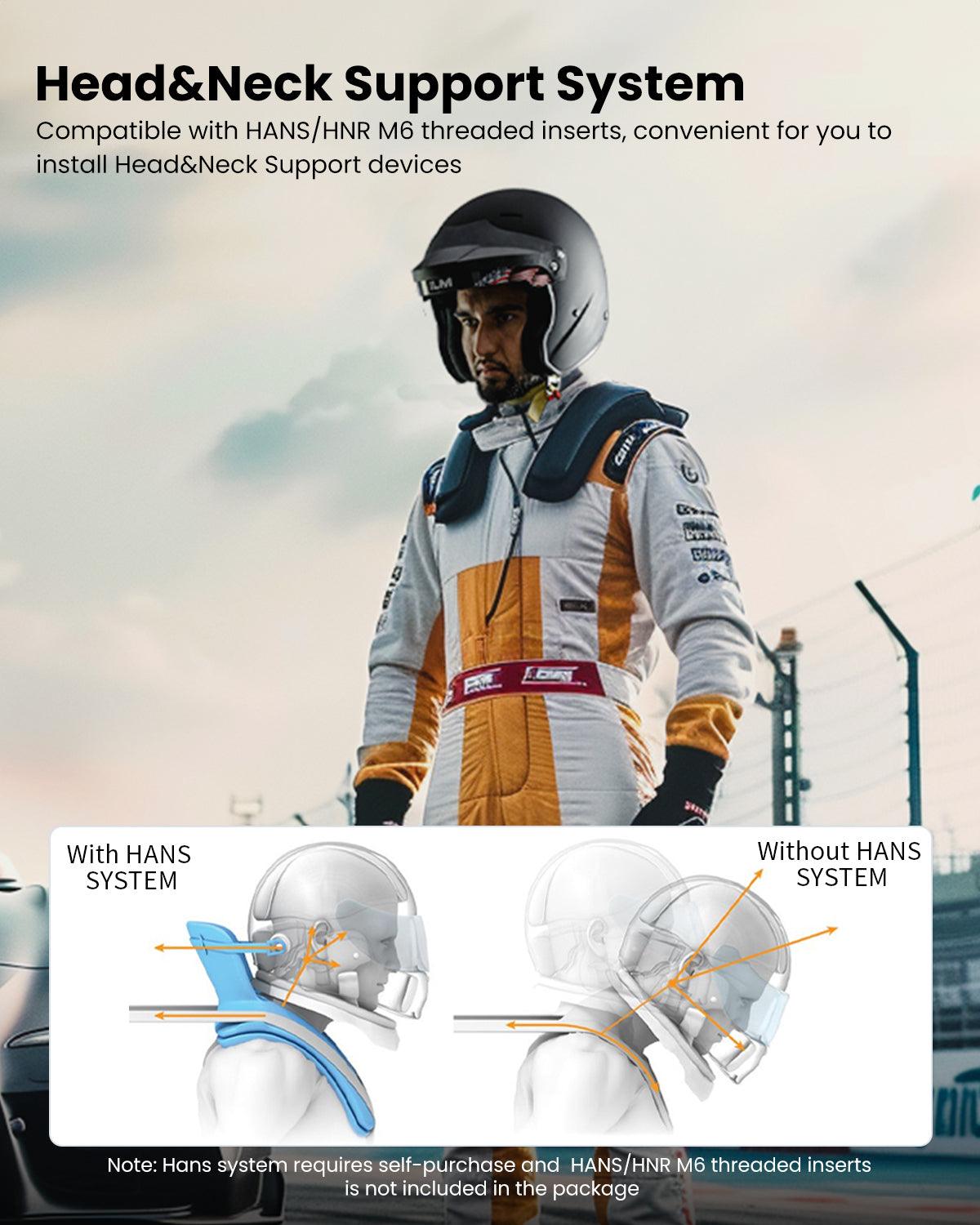 ILM Snell SA2020 Open Face Auto Racing Helmet Model R85 - ILM
