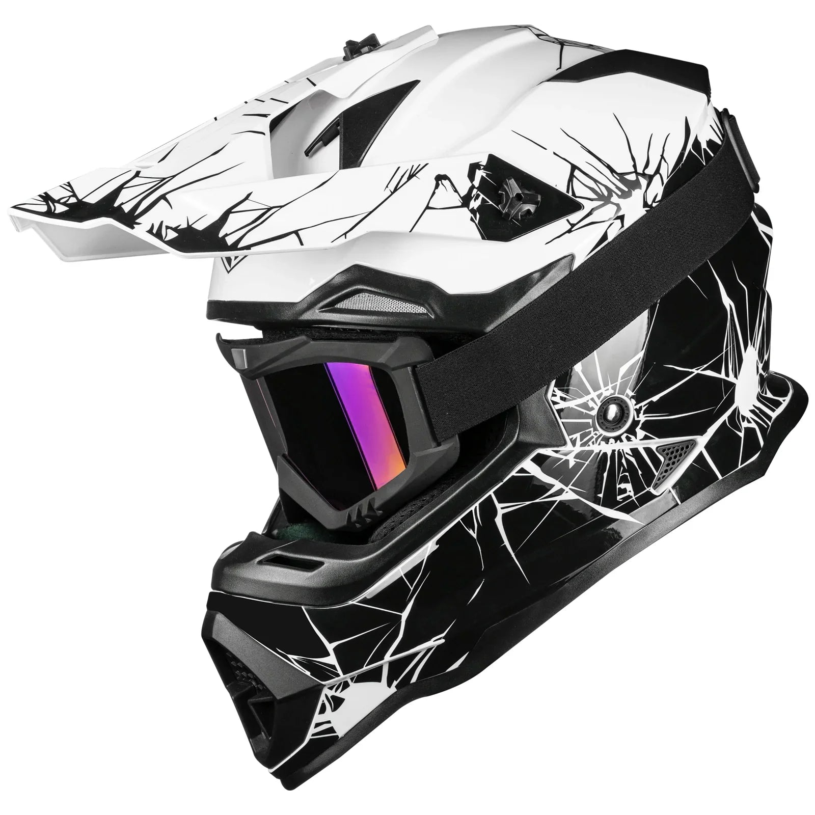 atv bike helmets Off Road Trail Helmet for UTV, SxS, Buggies, ATV, and more! causing less pressure on the kids cervical spine Buy 1 Get 4 Purple Quad Bike Helmets Adult