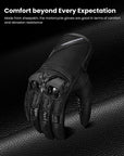 ILM Motorcycle Leather Gloves Breathable Riding Motocross Gloves Model GL3 - ILM