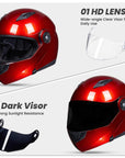 ILM Flip Up Full Face Modular Motorcycle Helmet Model 115 - ILM