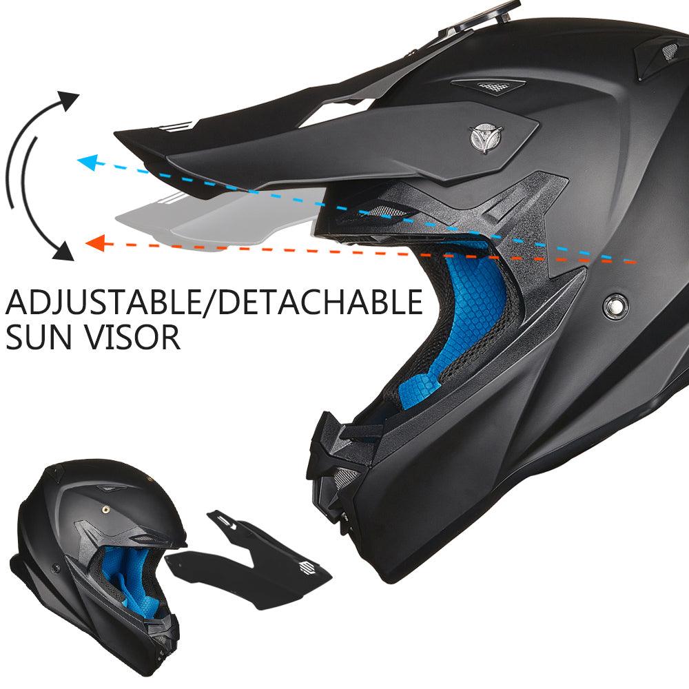 ILM Adult Dirt Bike Helmet Model 216 - ILM