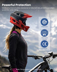 ILM Adult Mountain Bike Helmet Full Face Lightweight BMX MTB Helmet ASTM CPSC CE Certified Cycling Helmet Model ZL-B068 - ILM