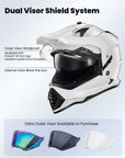 ILM Dual Sport Adventure Motorcycle Helmet Model WS902 - ILM