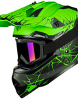 ILM Adult Dirt Bike Helmets Motocross ATV Off Road Helmet with Goggles Gloves Mask DOT Model WS901