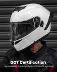 ILM Motorcycle Helmets Modular Full Face Moped Helmet Model WS202 - ILM