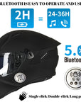 ILM Touch Built-in Bluetooth Integrated Full Face Motorcycle Helmet Model X9 - ILM
