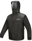 ILM Motorcycle Rain Suit for Men 2 Piece Waterproof Jacket and Pants Hidden Shoe Cover Breathable Reflective Model RS03