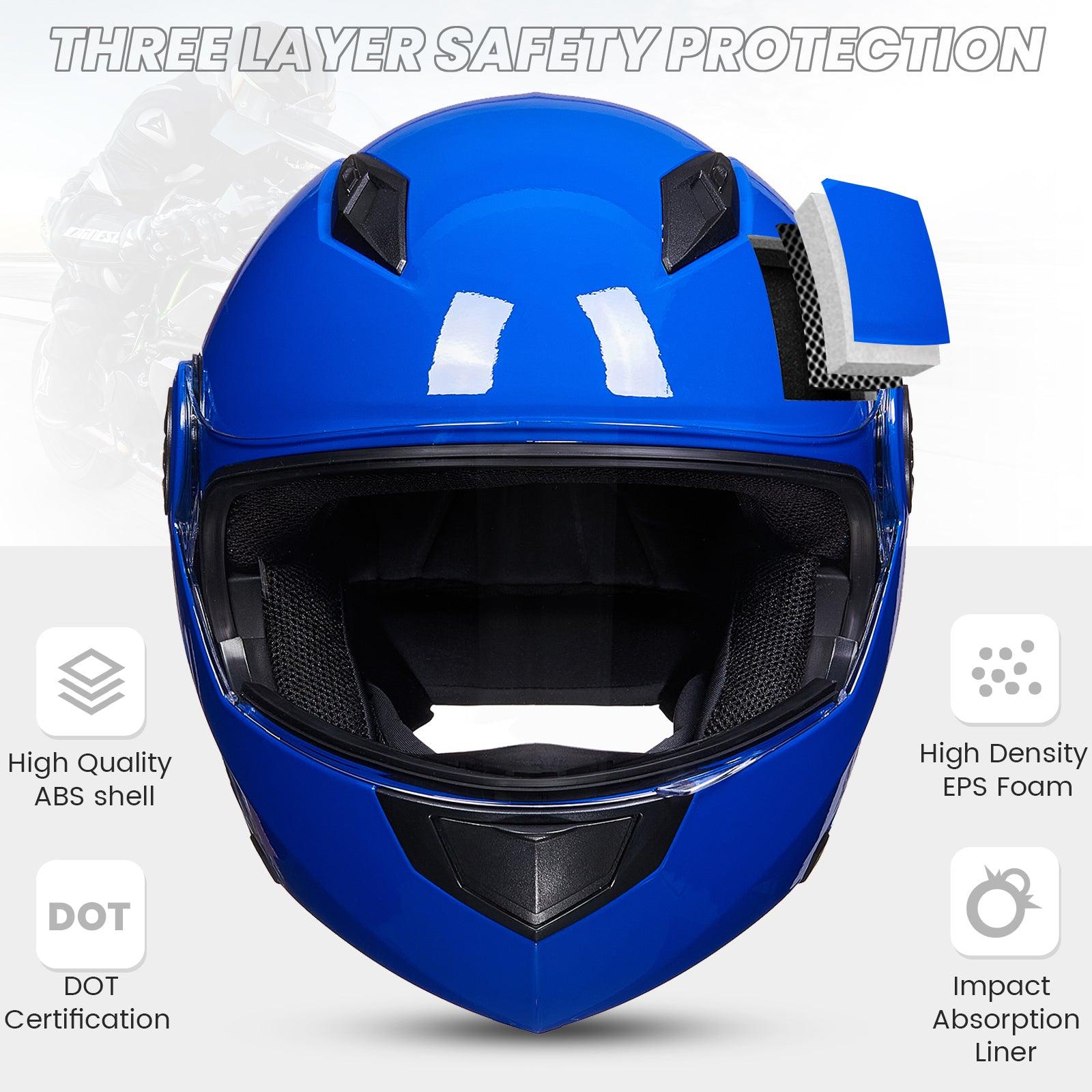 ILM Flip Up Full Face Modular Motorcycle Helmet Model 115 - ILM
