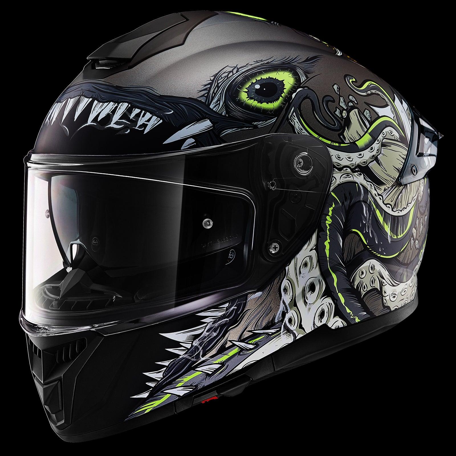 ILM Full Face Motorcycle Helmet Model 861A - ILM