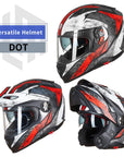 ILM Motorcycle Full Face Modular Helmet Model 909F - ILM