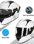 ILM Touch Built-in Bluetooth Integrated Full Face Motorcycle Helmet Model X9 - ILM