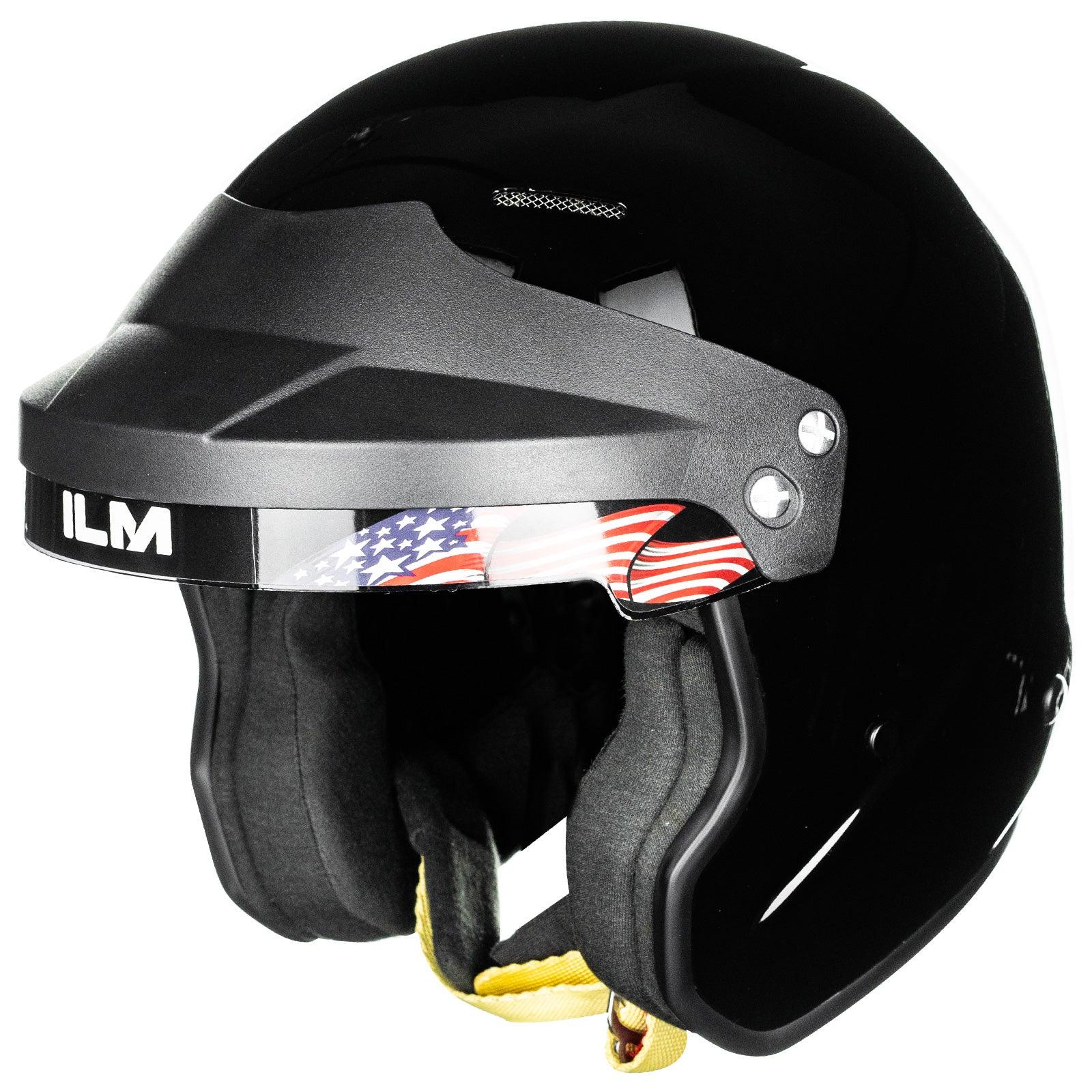 ILM Snell SA2020 Open Face Auto Racing Helmet Model R85 White / XX-Large