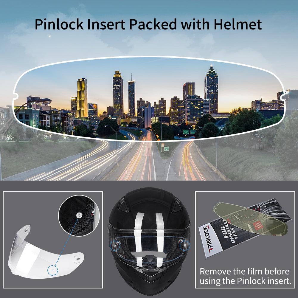 ILM Motorcycle Snowmobile Full Face Helmet Model 129 - ILM