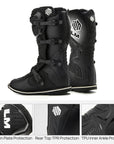 ILM Motorcycle Boots for Men Waterproof Motorcross Dirt Blike Riding Biker Boots Model MX3 - ILM