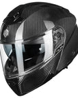 ILM Carbon Fiber Motorcycle Modular Helmets DOT ECE Model MF529F