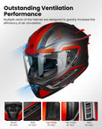 ILM Motorcycle Full Face Helmets Street Racing Helmet Model MF568 - ILM