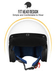 ILM 3/4 Open Face Motorcycle Helmet Model 207 - ILM