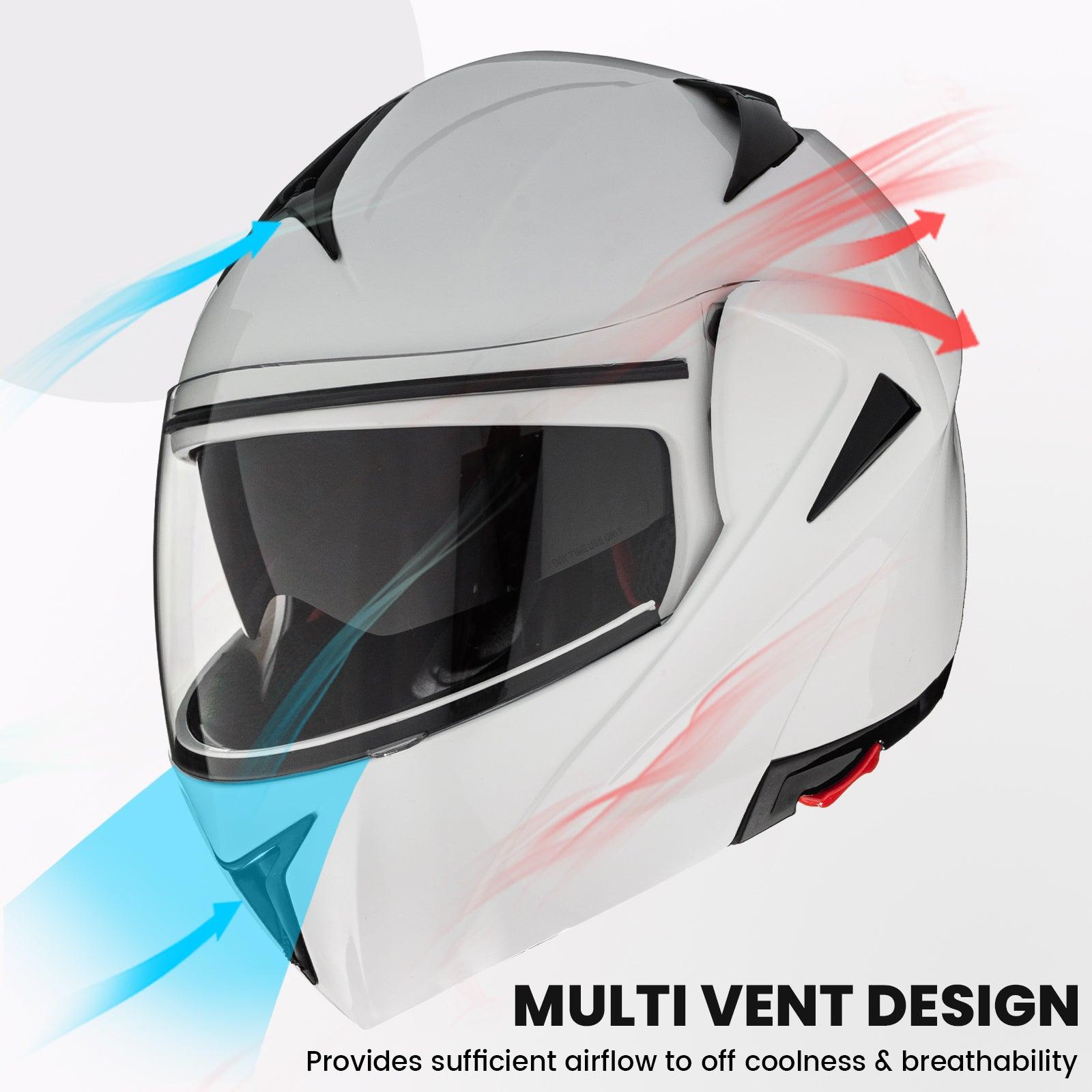 ILM Motorcycle Helmets Modular Full Face Helmet Model 808 - ILM