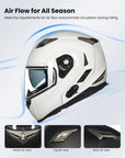 ILM Bluetooth Integrated Modular Flip up Full Face Motorcycle Helmet Model 953 - ILM