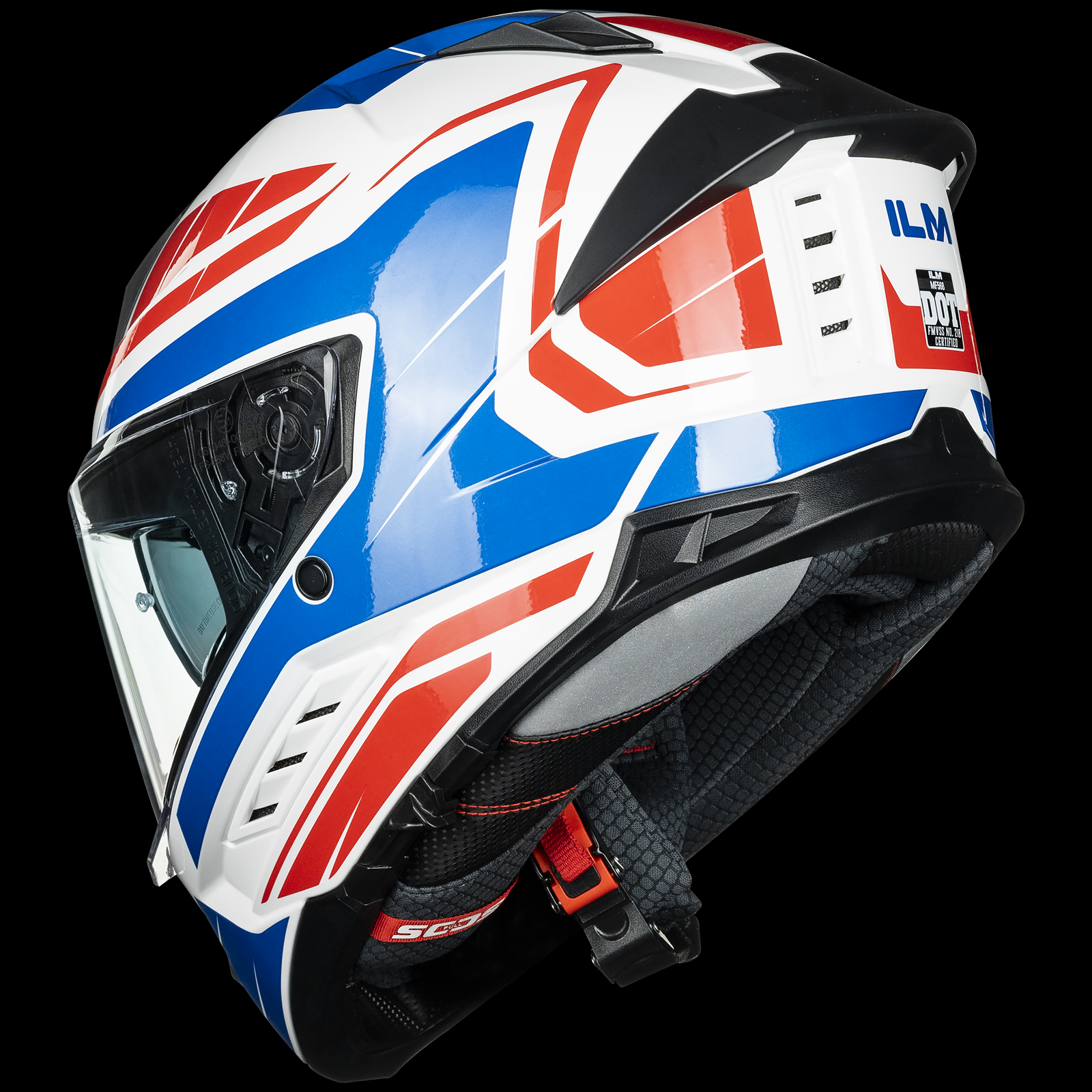 ILM Motorcycle Full Face Helmets Street Racing Helmet Model MF568