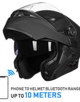 ILM Modular Flip up Full Face Bluetooth Motorcycle Helmet Model 902BT - ILM