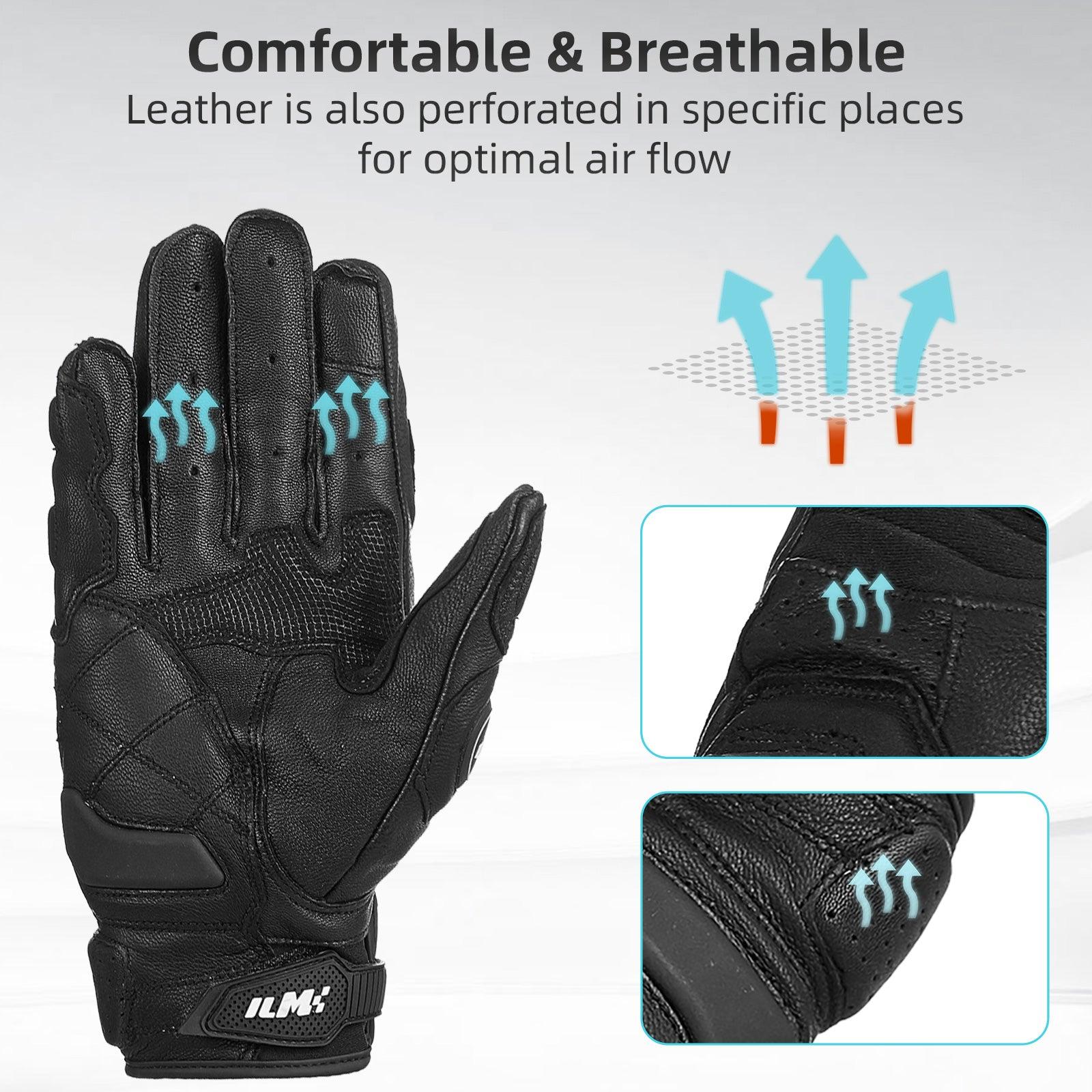 ILM Motorcycle Gloves Model GRC01 - ILM