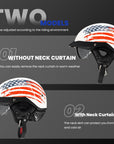 ILM Open Face Motorcycle Half Helmet Model P118 - ILM