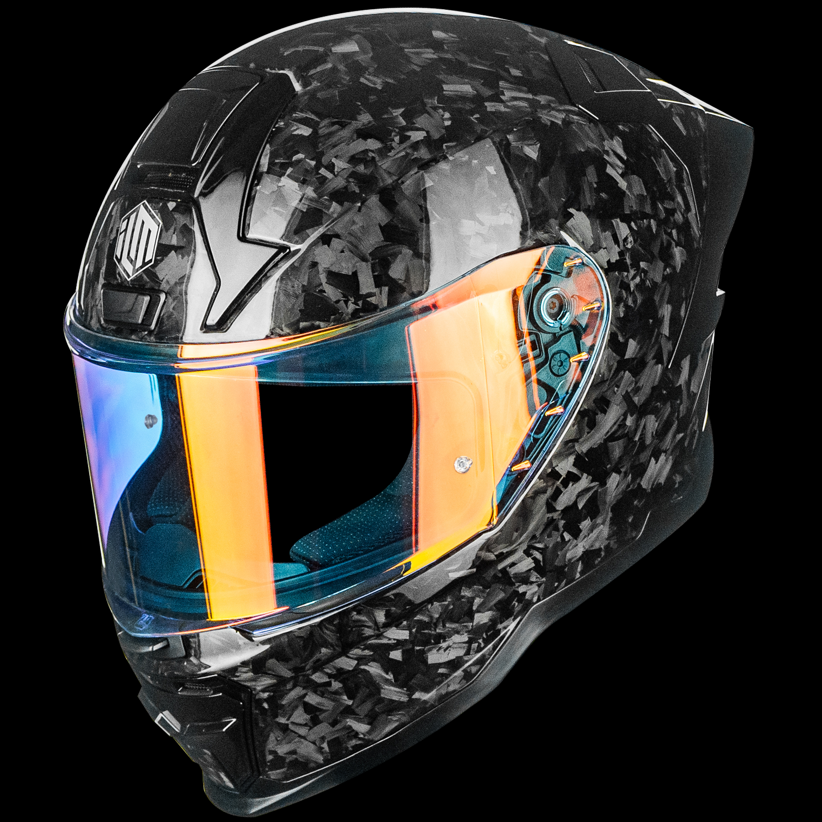 ILM Carbon Fiber Motorcycle Helmets Full Face Racing Helmet Model MF577P
