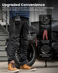 ILM Mesh Motorcycle Pants for Men with CE Armor Leg Zipper Riding Motorbike Touring Model PM1