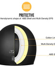 ILM 3/4 Open Face Motorcycle Helmet Model 207 - ILM