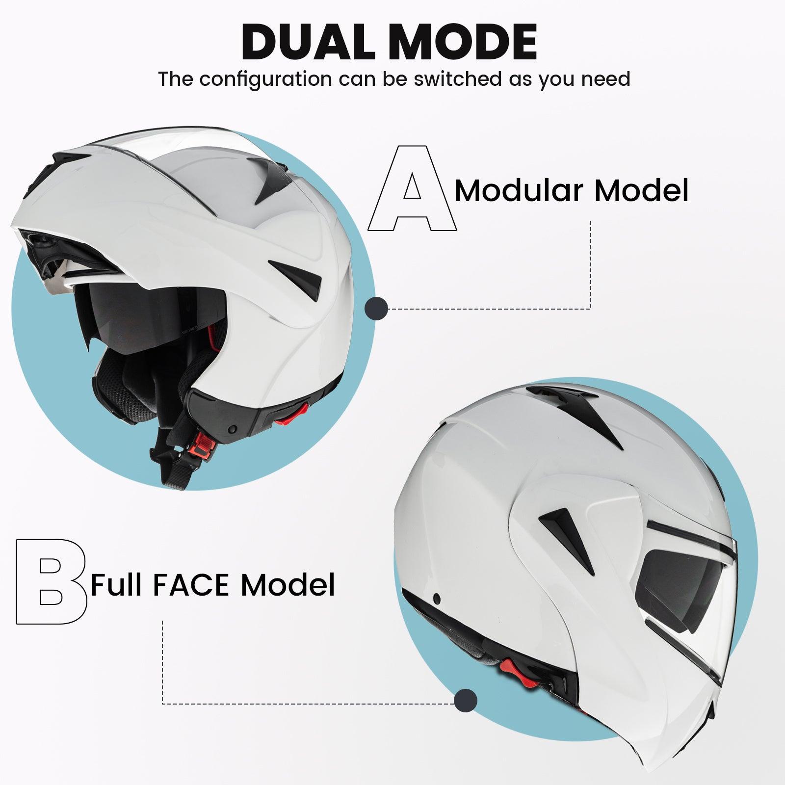 ILM Motorcycle Helmets Modular Full Face Helmet Model 808 - ILM