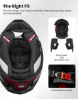ILM Motorcycle Full Face Helmets Street Racing Helmet Model MF568 - ILM