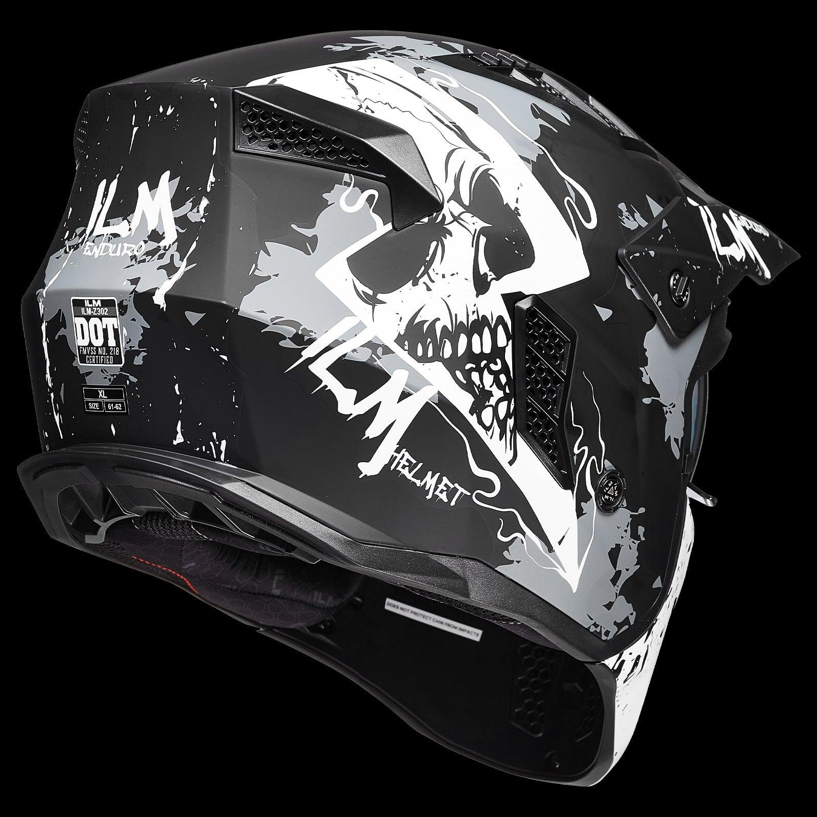 ILM Open Face Motorcycle 3/4 Half Helmet Model Z302 - ILM