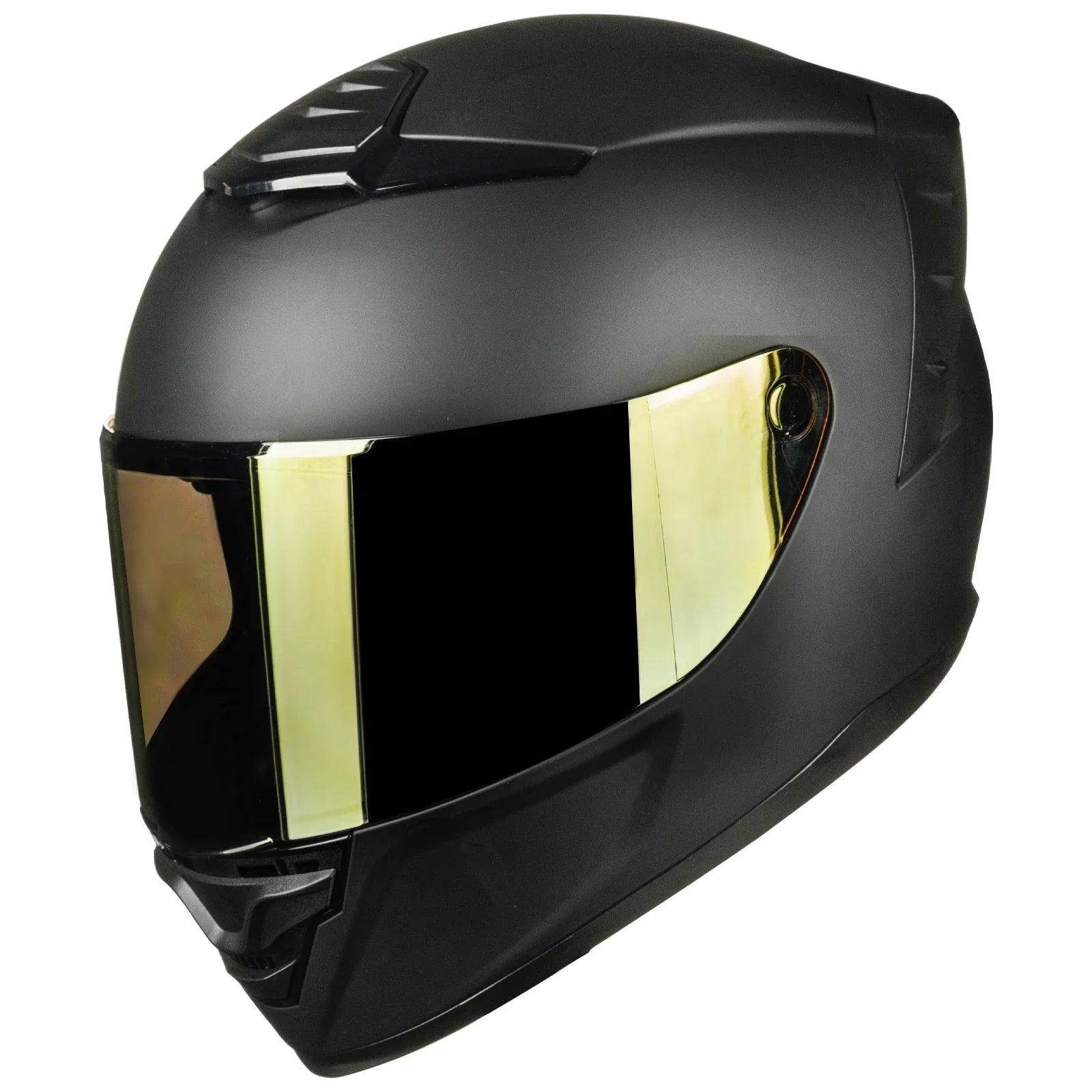 ILM Motorcycle Helmets Full Face Motorbike Street Racing DOT Model MF566 MB Golden / X-Large ILM Motorcycle Helmets Full Face Motorbike Street Racing DOT Model MF566 MB Golden / X-Large