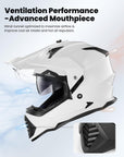 ILM Dual Sport Adventure Motorcycle Helmet Model WS902 - ILM