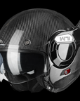 ILM Carbon Fiber Vintage Full Face Modular Motorcycle Helmet Model B707C