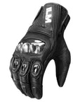 ILM Motorcycle Goatskin Leather Gloves Riding Motorbike with Touchscreen Hard Knuckle Model GL4
