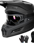 ILM Youth Dirt Bike Helmets Kids ATV Helmet with Goggles Gloves Mask Model MT601Y - ILM