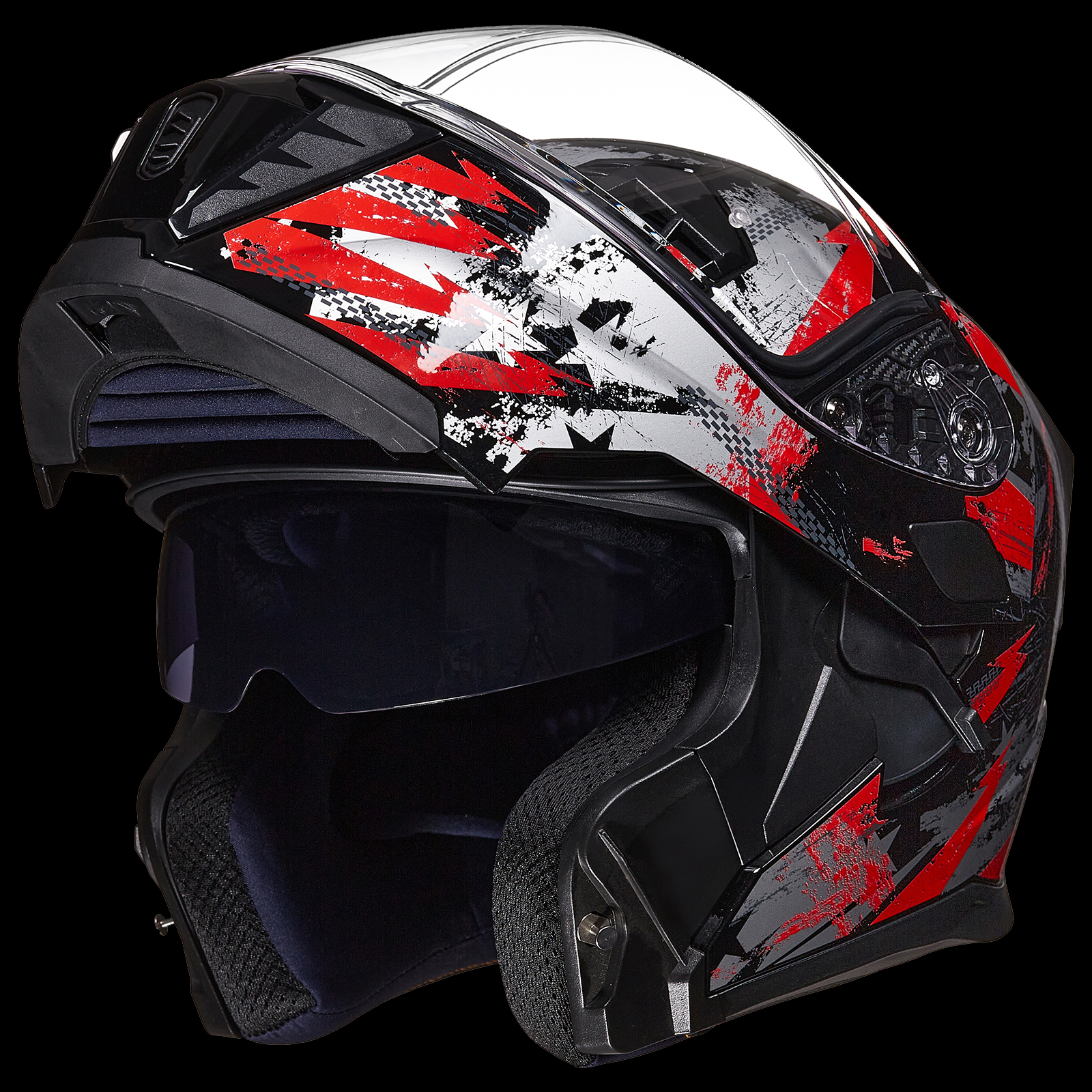 ILM Motorcycle Modular Full Face Helmet LED Tail Light Model 906L