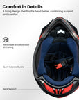 ILM Adult Dirt Bike Helmets Motocross ATV Off Road Helmet with Goggles Gloves Mask DOT Model WS901