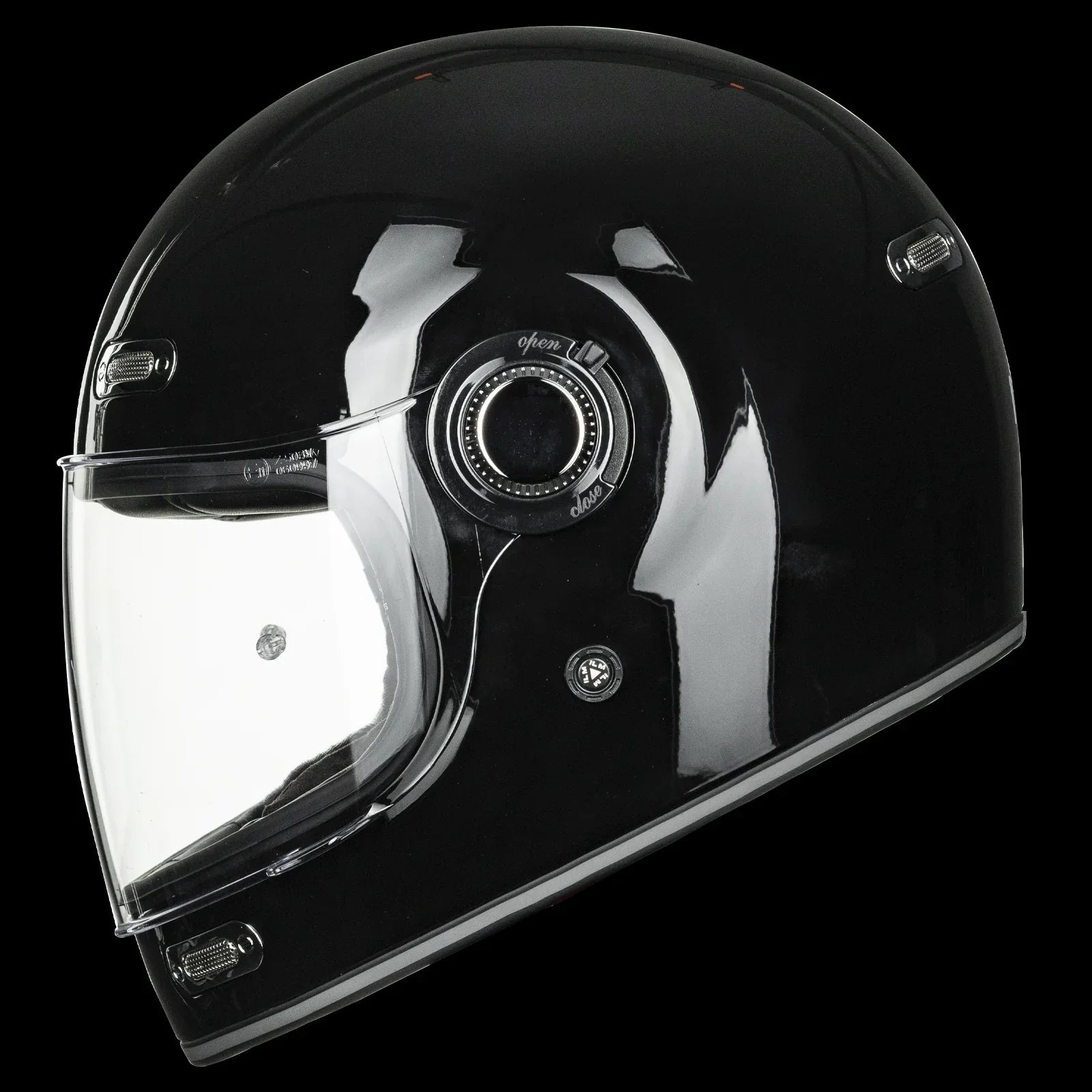 ILM Retro Full Face Motorcycle Helmet Model Z503 White / Large