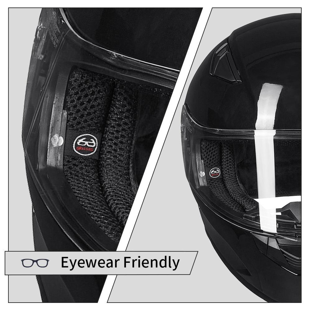 ILM Motorcycle Snowmobile Full Face Helmet Model 129 - ILM