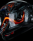 ILM Full Face Motorcycle Carbon Fiber Helmet Model 861C - ILM