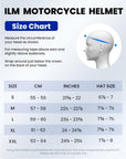 ILM Retro Full Face Motorcycle Helmet Model Z503 - ILM