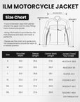 ILM Motorcycle Mesh Jacket with CE Armor and Detachable Waterproof Liner Protective Motorbike Riding Model JM3