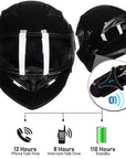 ILM Modular Flip up Full Face Bluetooth Motorcycle Helmet Model 902BT - ILM