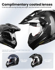 ILM Carbon Fiber Snell M2020D Full Face Motorcycle Adventure Helmet Model L13 - ILM